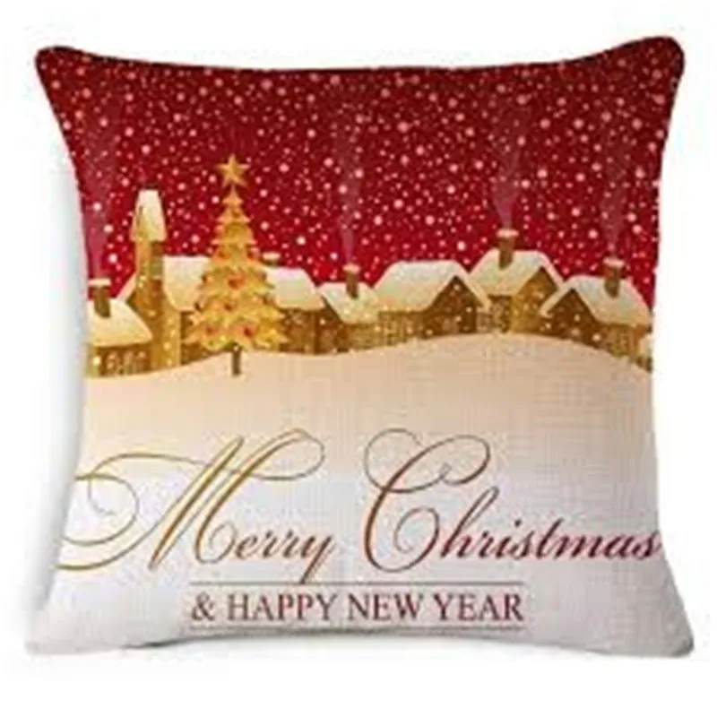 Новогодний Рождественский Декор для дома Adornos De Navidad аксессуары для дома Рождественские украшения подушка Navidad чехол