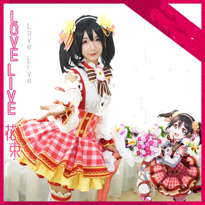 Love Live! Косплей букет цветов униформа костюм love live на Хэллоуин для девушек минами