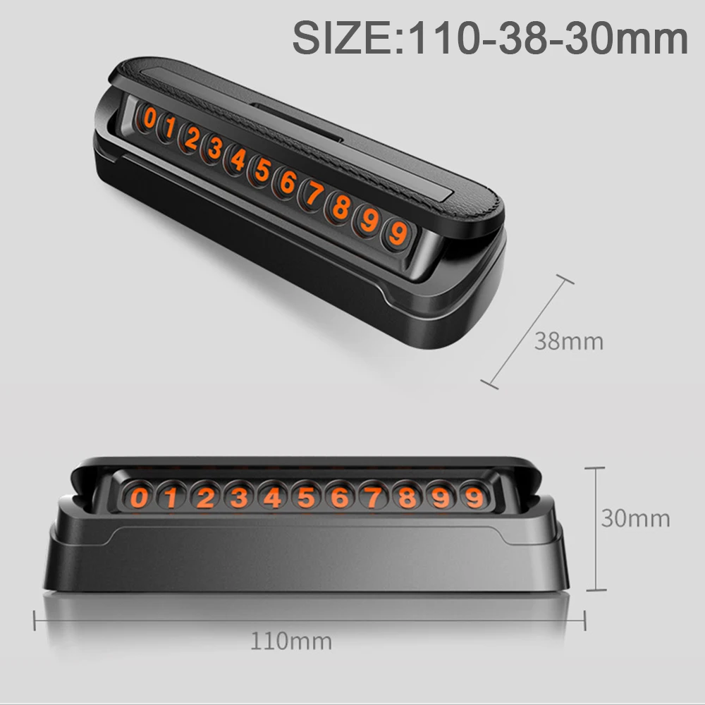 Автомобильный стиль временная парковочная карта искусственная кожа текстура