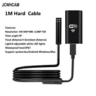 Эндоскоп JCWHCAM, 8 мм, 1 м, с жестким кабелем, Wi-Fi, для Iphone 720P, водонепроницаемый