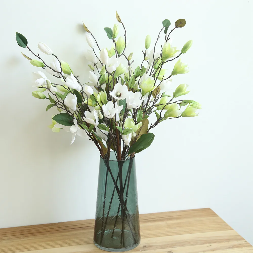 Высокое качество девять головка Магнолия посадки моделирование искусственный