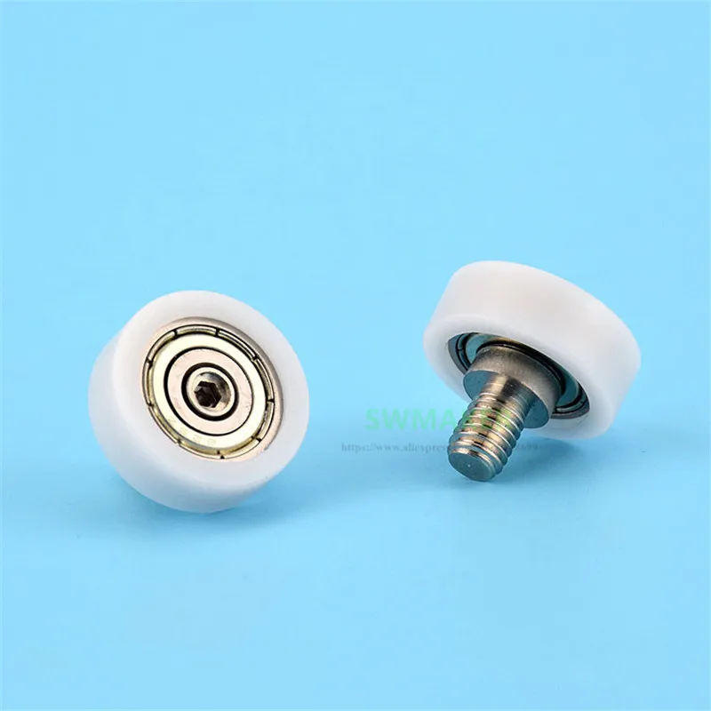 SWMAKER 10 шт. M6 * 20*6 мм плоский шкив пакет POM винт резьбы М6 роликовое колесо