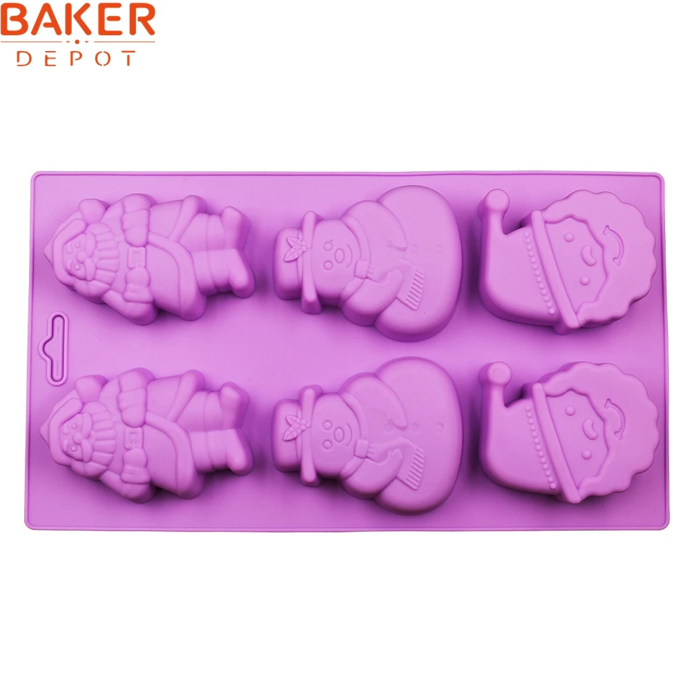 BAKER DEPOT DIY 6 отверстий силиконовые формы для торта мыло ручной работы шоколадная