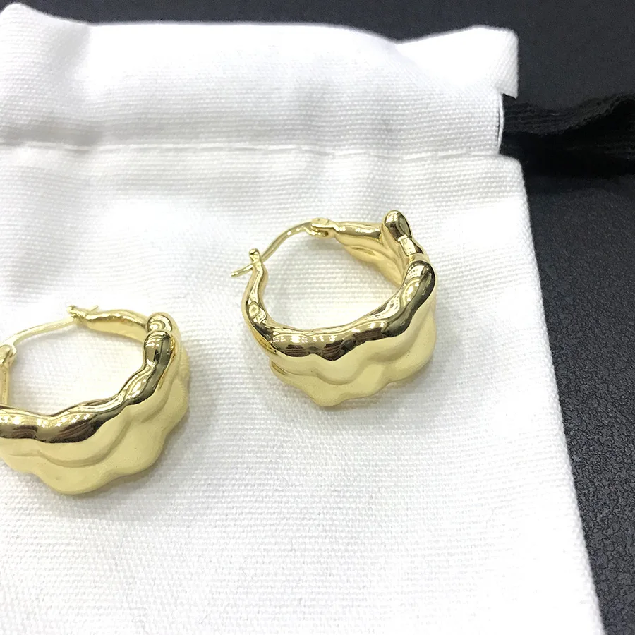 2019 модные роскошные брендовые ювелирные изделия ручной работы Золотые 585 серьги