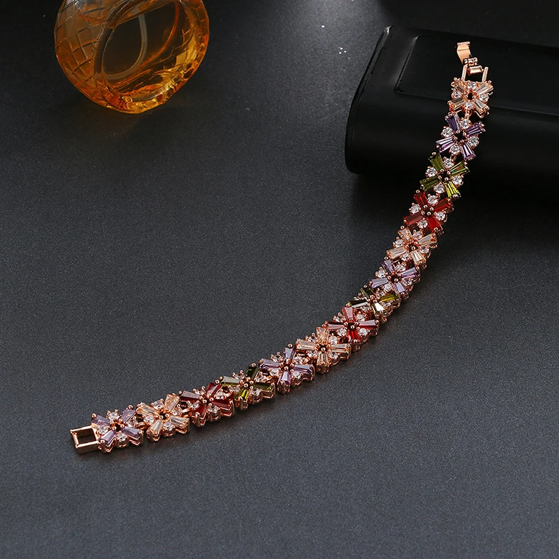 Классический Цветочный дизайн Мона Лиза браслет для Для женщин в богемном стиле