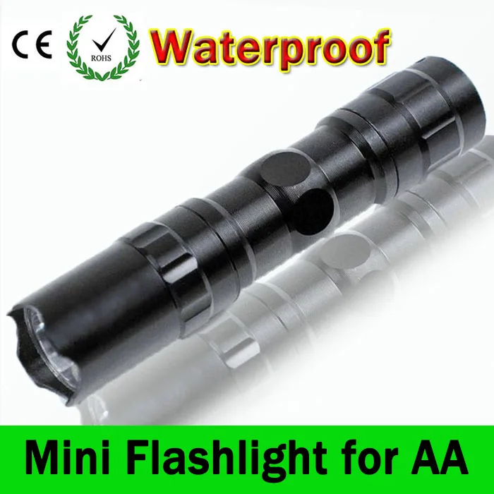 Мини светодиодный фонарик linternas Черный Водонепроницаемый вспышка свет