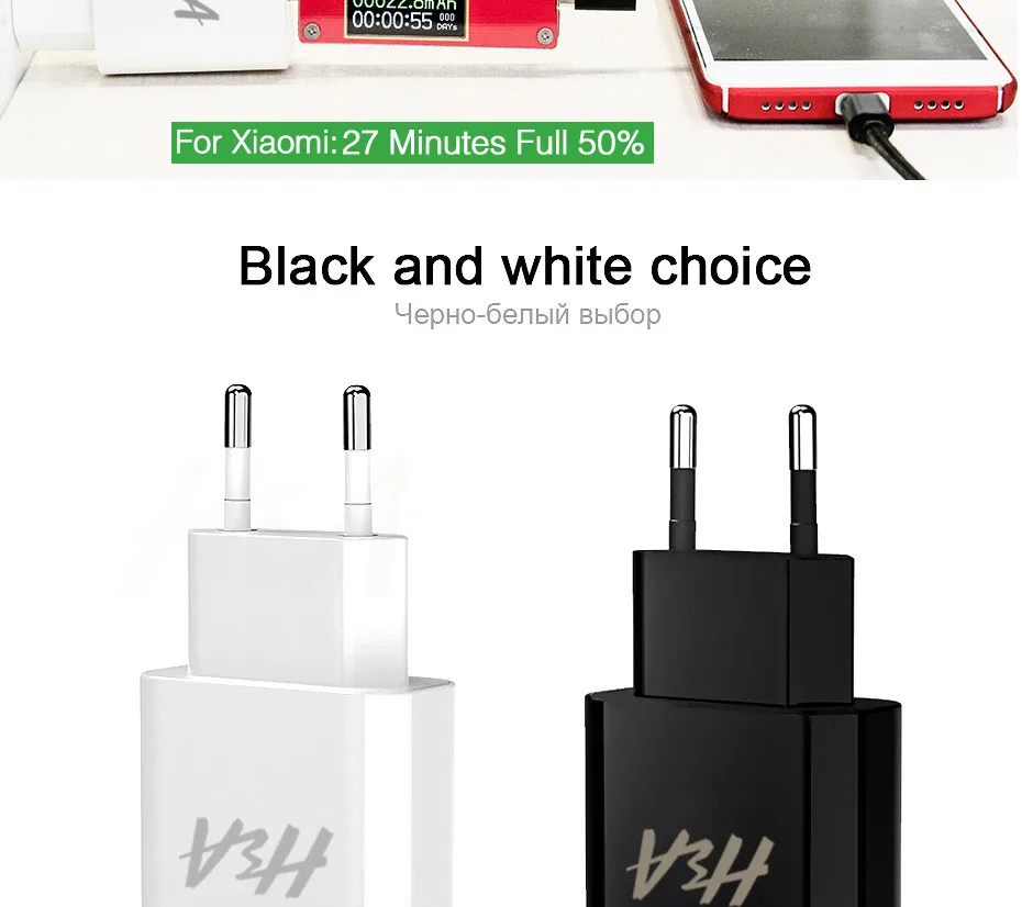 H& A Quick Charge 3,0 USB зарядное устройство для samsung S10 Plus S9 S8 QC3.0 мульти зарядное устройство для iPhone X XSMax 7 8 6 Plus EU зарядное устройство
