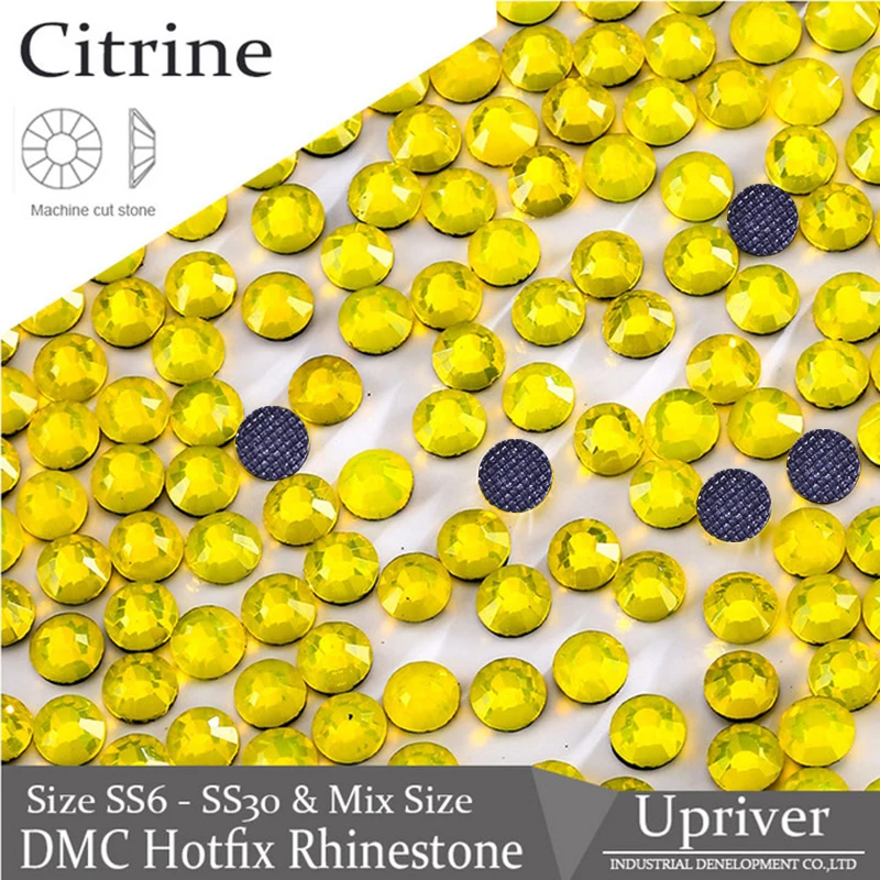 Восстание DMC исправление Rhienstones блестящее стекло Strass цитрин машина резки DIY