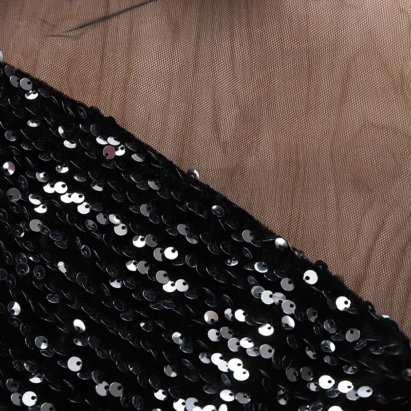 Женская прозрачная сетчатая блузка с блестками Летняя Сексуальная рубашка