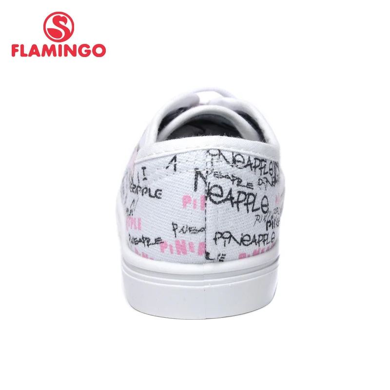 Новинка 2017 года весенне осенние кроссовки с фламинго для девочек модная детская