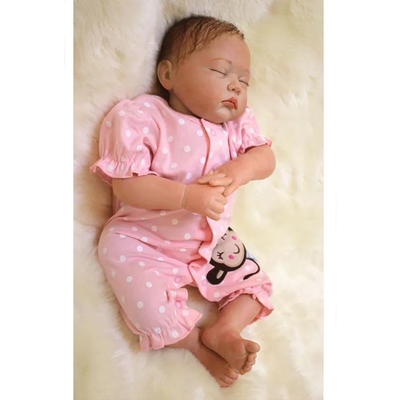 20 дюймов мягкие спящие куклы Младенцы Reborn кукла виниловые игрушки для