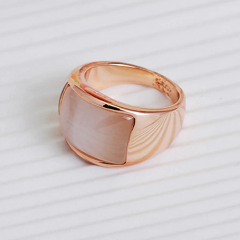 Ociki Rose Gold / Silver Color Opal Crystal Ring Jewelry Rings for Women Girls Gift Drop Shipping Fashion Wholesale | Украшения и