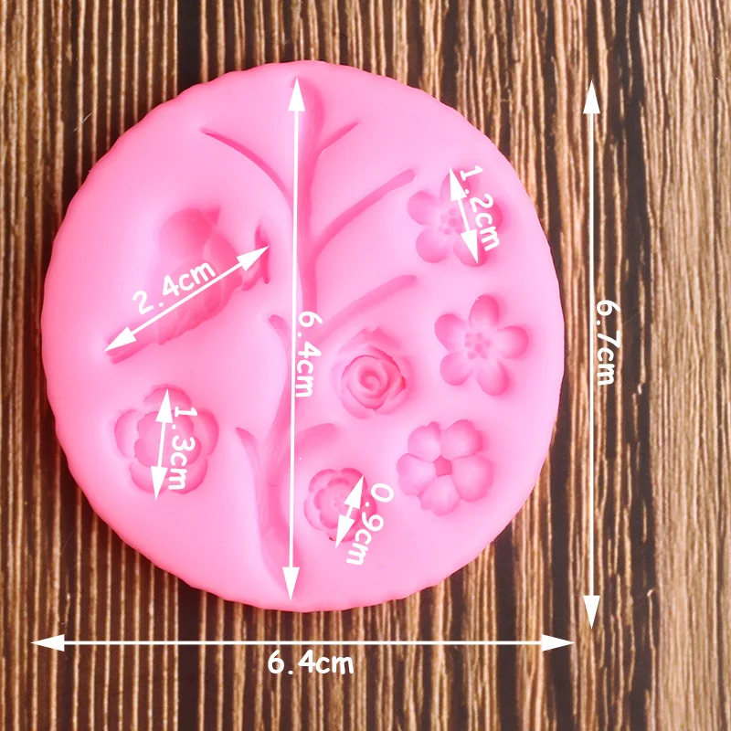 3D ювелирных изделий Ремесла силиконовая форма в виде цветка розы DIY свадебный