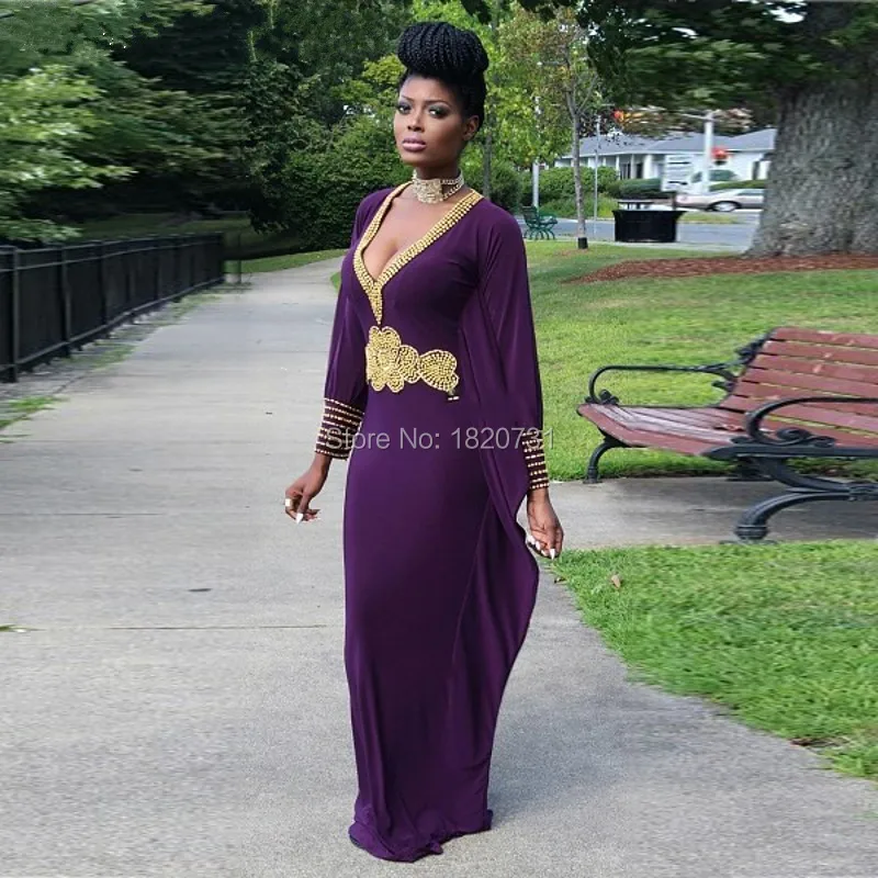 Robe De Soiree 2020 фиолетовые Вечерние платья с длинным рукавом золотой бисер шифоновое