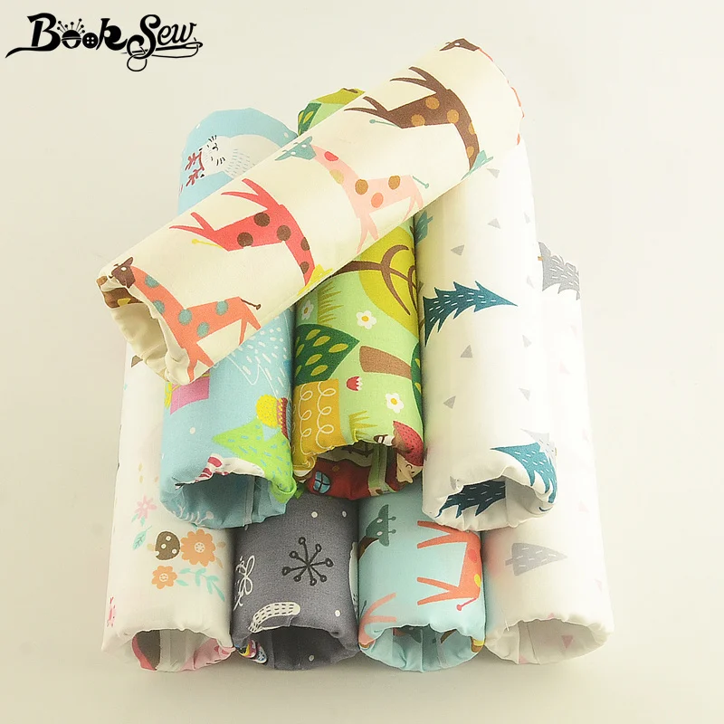 Стеганая Ткань Booksew 100% хлопок Twill 8 шт./лот 40x50 см ткань для скрапбукинга материал