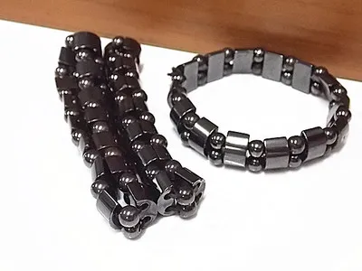 Вес потери круглый черный камень магнитотерапия браслет для Для женщин мужчин