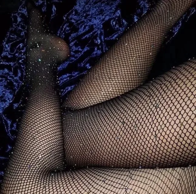 Женские сетчатые чулки YAXIAN Стразы в стиле ночного клуба новинка 2018 женские