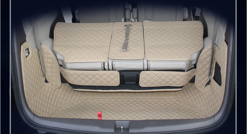 

fiber leather car trunk mat for honda odyssey 2014 2015 2016 2017 2018 2019 5d cargo liner cargo mat car accessories