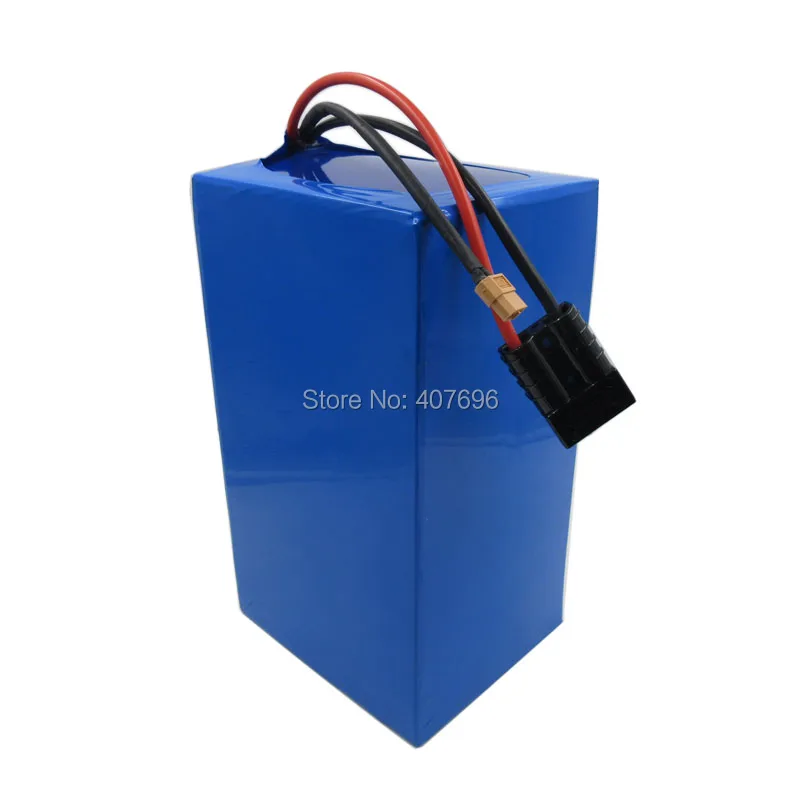Таможенная плата 60V 50AH литиевая батарея 60V ebike аккумулятор для samsung 3500mah 18650 cell 50A BMS с 5А зарядным устройством