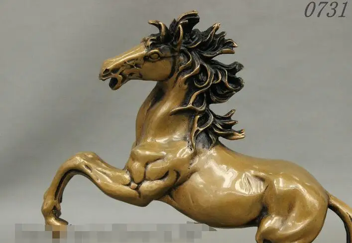 Собрать народный китайский фэншуй чистый Зодиак Лошадь статуя животного