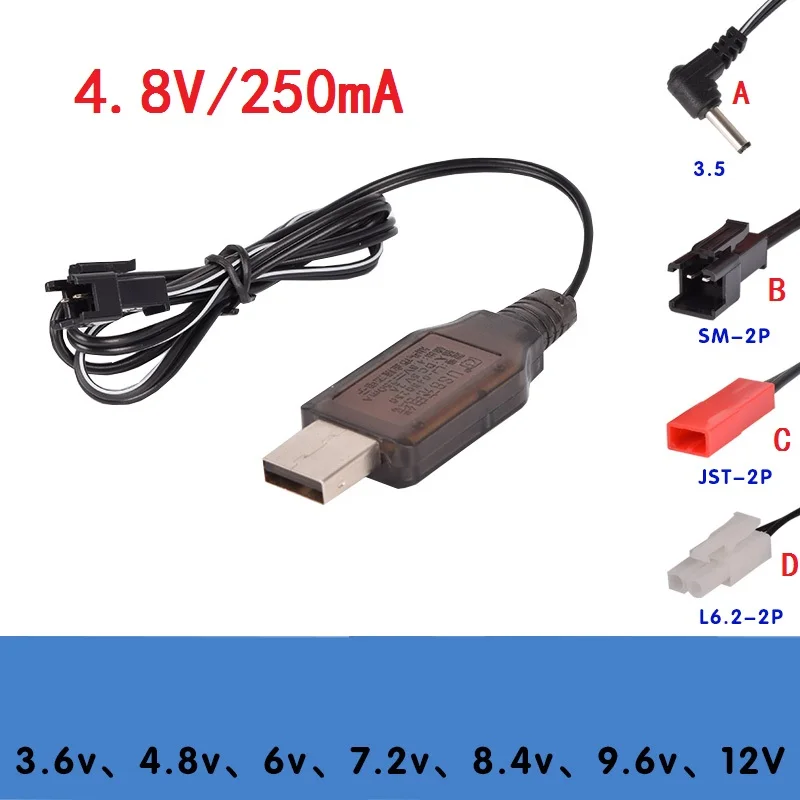 4 8 в ма SM 2P JST L6.2 USB зарядный кабель для радиоуправляемого вертолета квадрокоптера
