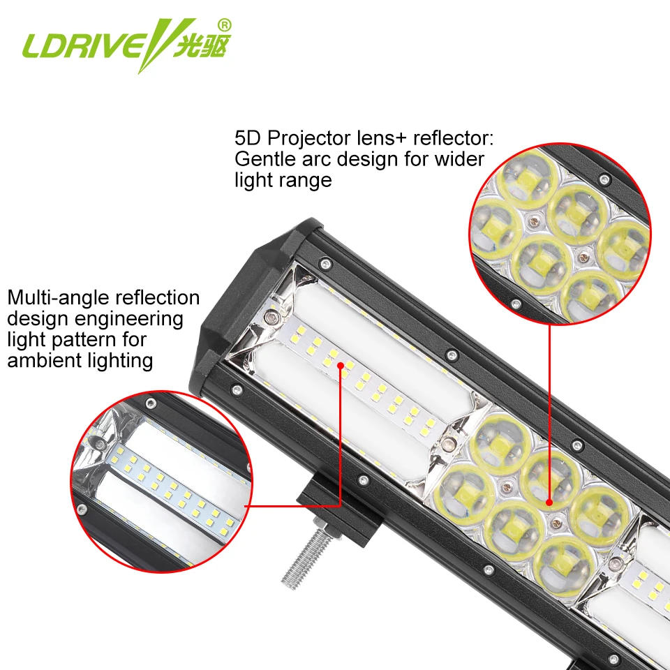 LDRIVE 11 &quot210 Вт светодиодный комбинированная световая панель для внедорожных
