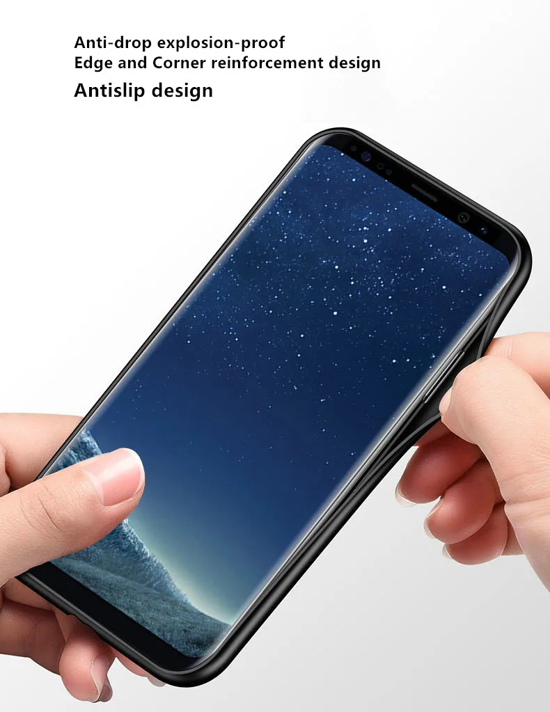 Магнитный поглощающий кольцевой держатель чехол для телефона Samsung Galaxy S8 S9 Plus Note 8 9