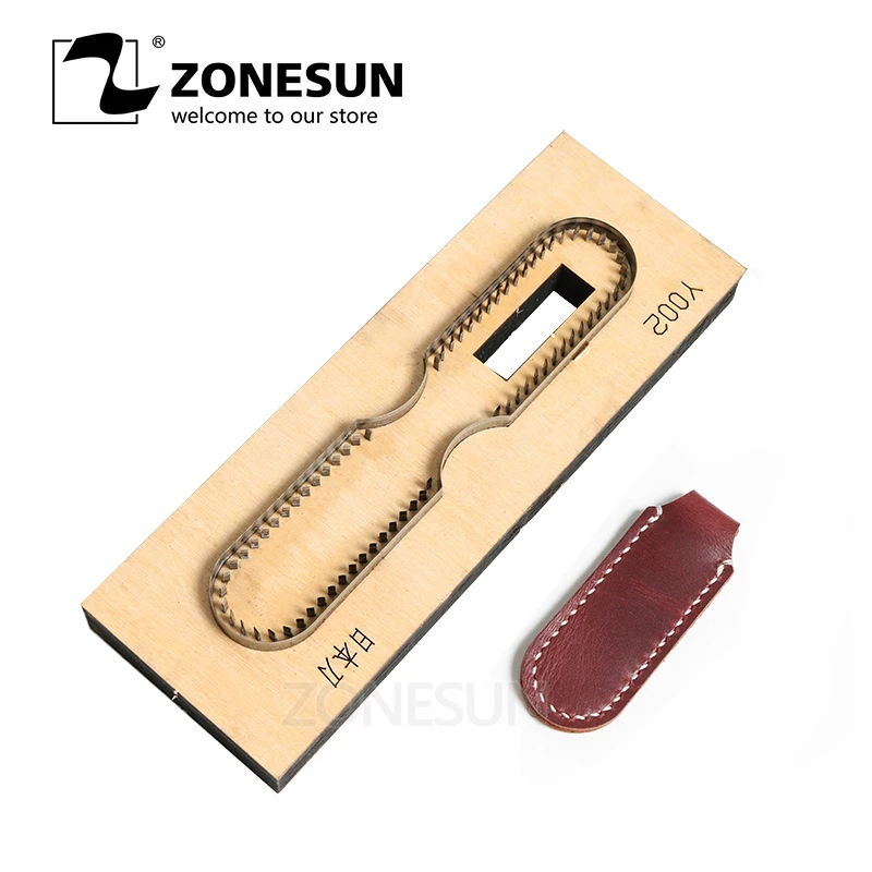 ZONESUN индивидуальные кожаные режущие штампы DIY брелок деревянный шаблонный нож