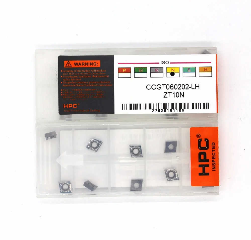 

10 pcs of CCGT060202-LAZT10N carbide inserts carbide cutter for turning tool boring bar