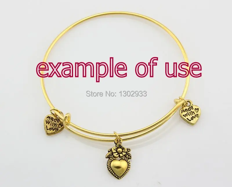 Wholesale Fashion 10 Pcs/ Lot Silver &amp Gold Rhodium Plated Charm Bracelets Bangles Jewelry Findings DIY PP25 | Украшения и