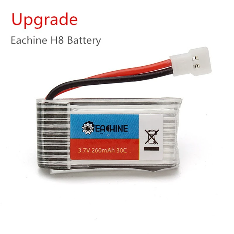 Горячая продажа Eachine H8 мини 3D батарея 3 7 V 260mAh RC Quadcopter запасные части|spare parts|3.7v 260mahh8
