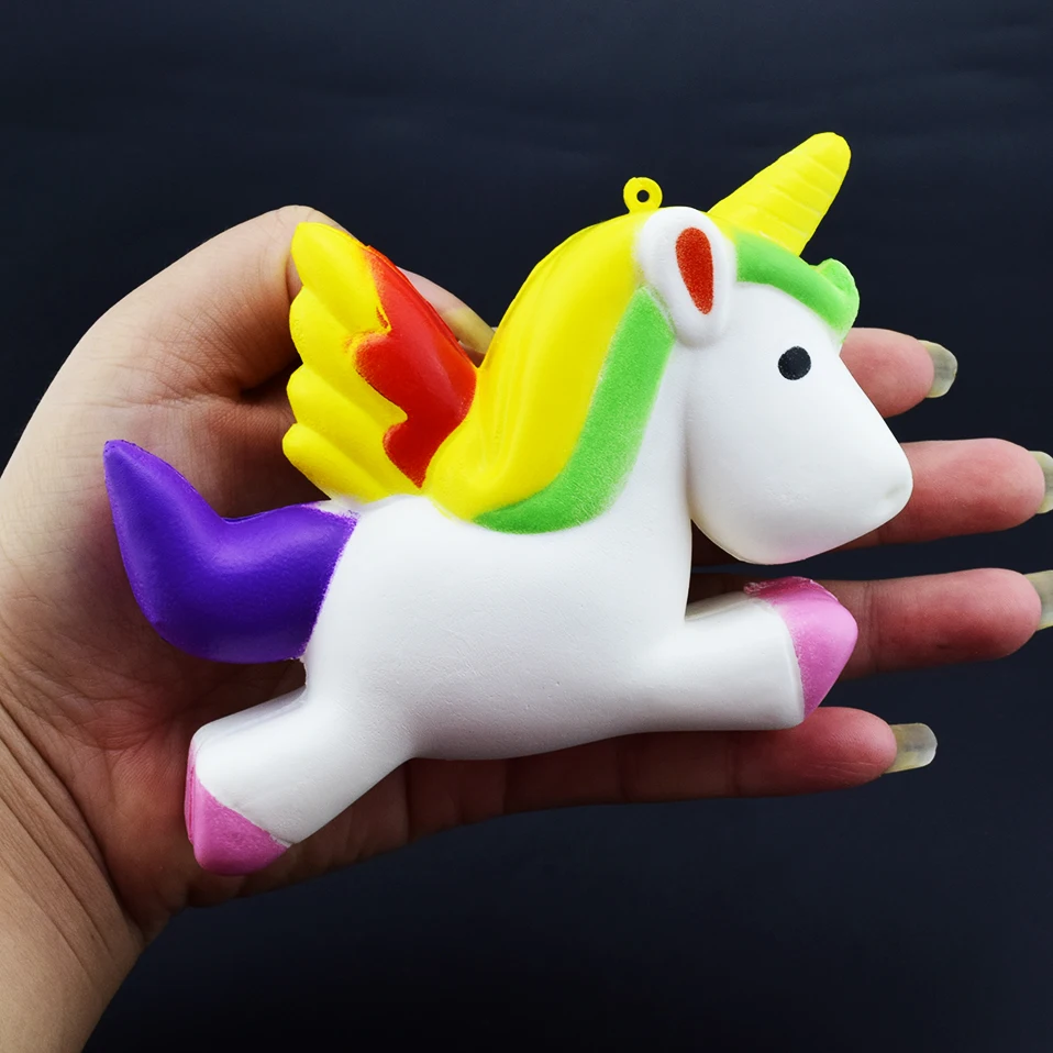 Squishy Unicorn Jumbo Kawaii Flying Fun Kid Toys animal Slow Rising Squishies Charm Exquisite Antistress Soft Toy | Игрушки и хобби