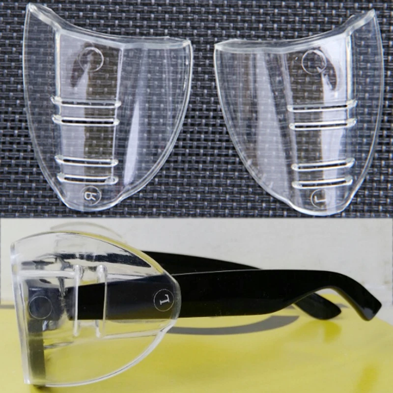 

Glasses Wings Slip-On Protector Safety Glass Side Shields Eco-Friendly Myopia Glasses TPU Safety Optical Universal Eyewear 2 Pcs