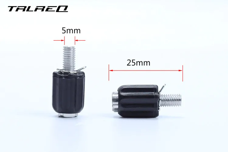 TRLREQ mtb/дорожный велосипед для обвеса велосипеда регулировочные болты M5* 25 мм велосипедный, переключения болты 2 шт./лот - Цвет: Черный