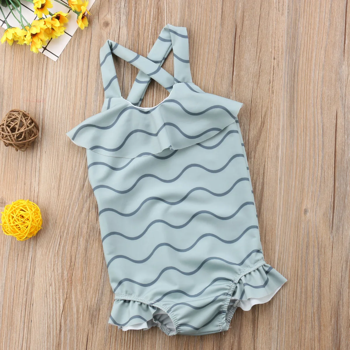 Summer Baby Girl Kid One-Piece Suits Swimsuit Cute Printing New Swimwear Monokini Bikini Bathing Beachwear | Спорт и развлечения
