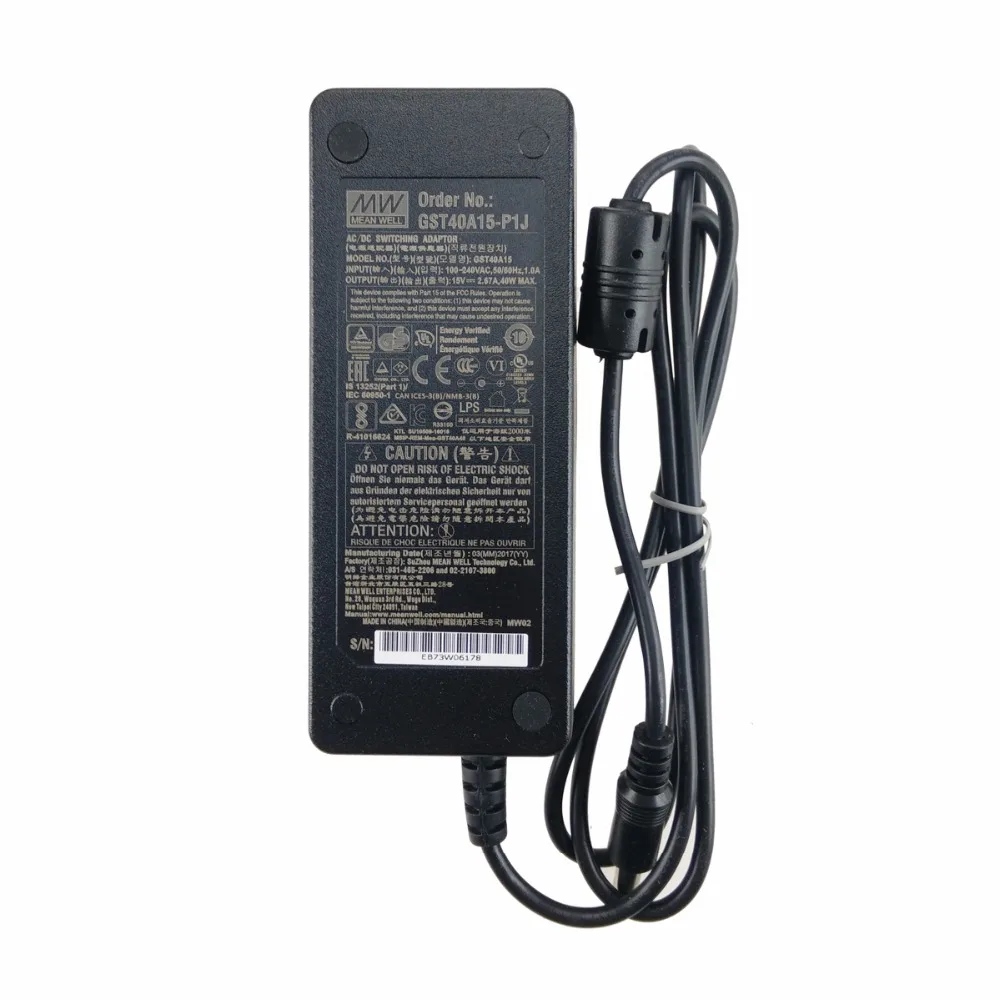 Оригинальный Средний хорошо GST40A15 P1J 40 Вт 15В 2.67A AC/DC высокий надежный уровень V Meanwell