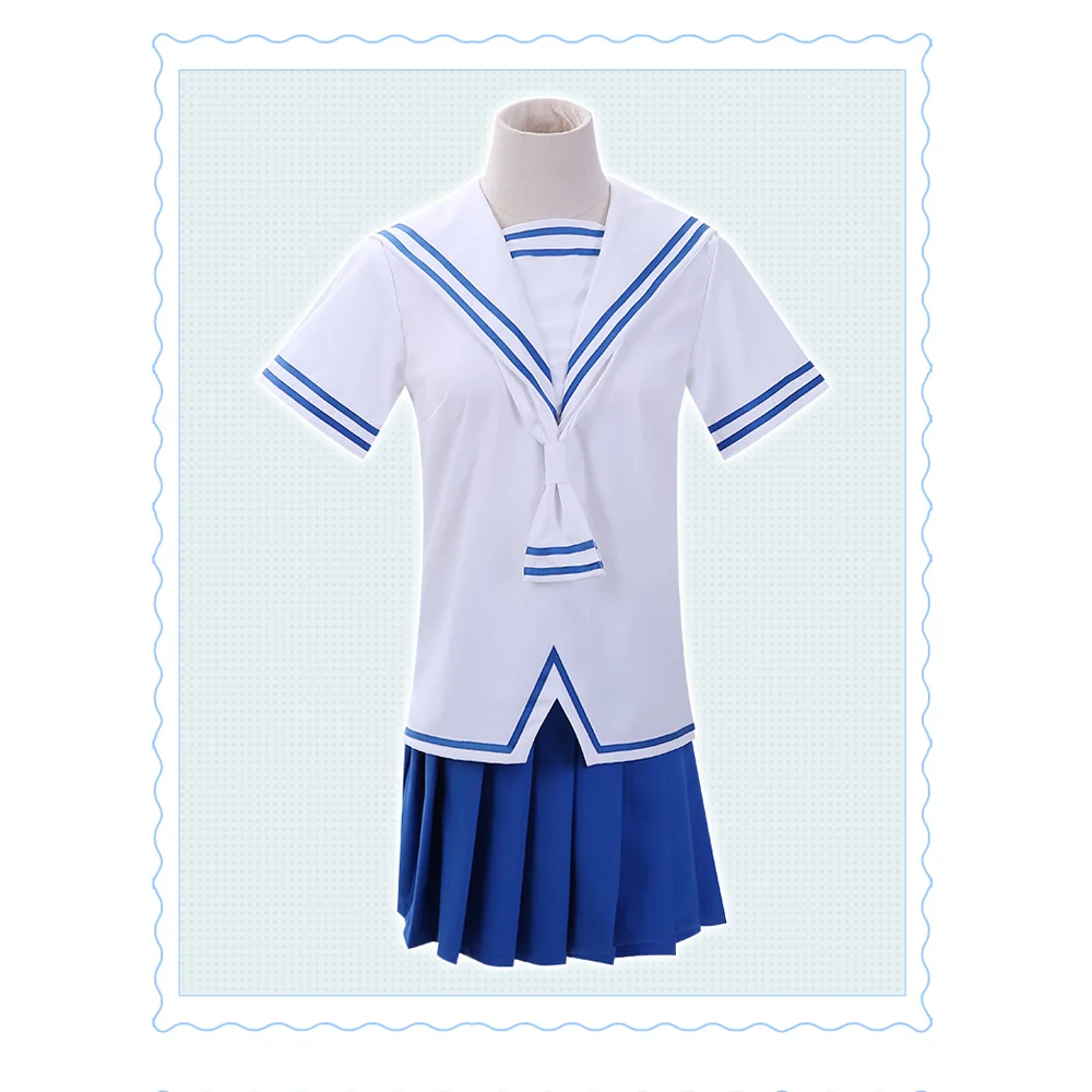 VEVEFHUANG Honda Tohru FRUITS BASKET Anime Cosplay Summer JK School uniform Set cosplay costume blouse skirt |