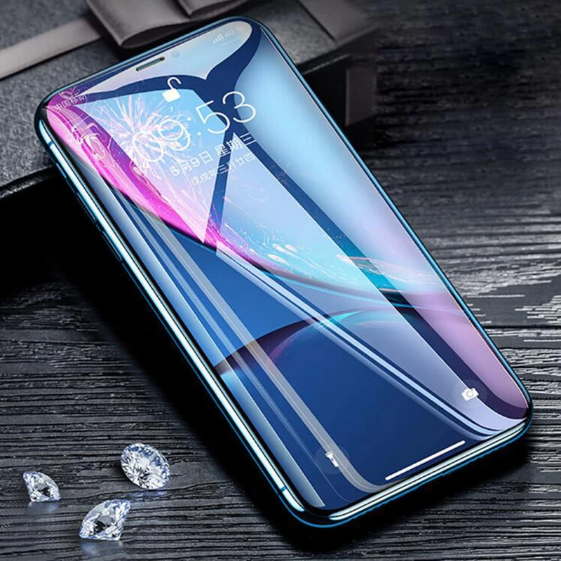 Защитное стекло для iPhone X XS Max XR Закаленное Защитная пленка экрана 5D Edge 7 6 S 8 Plus