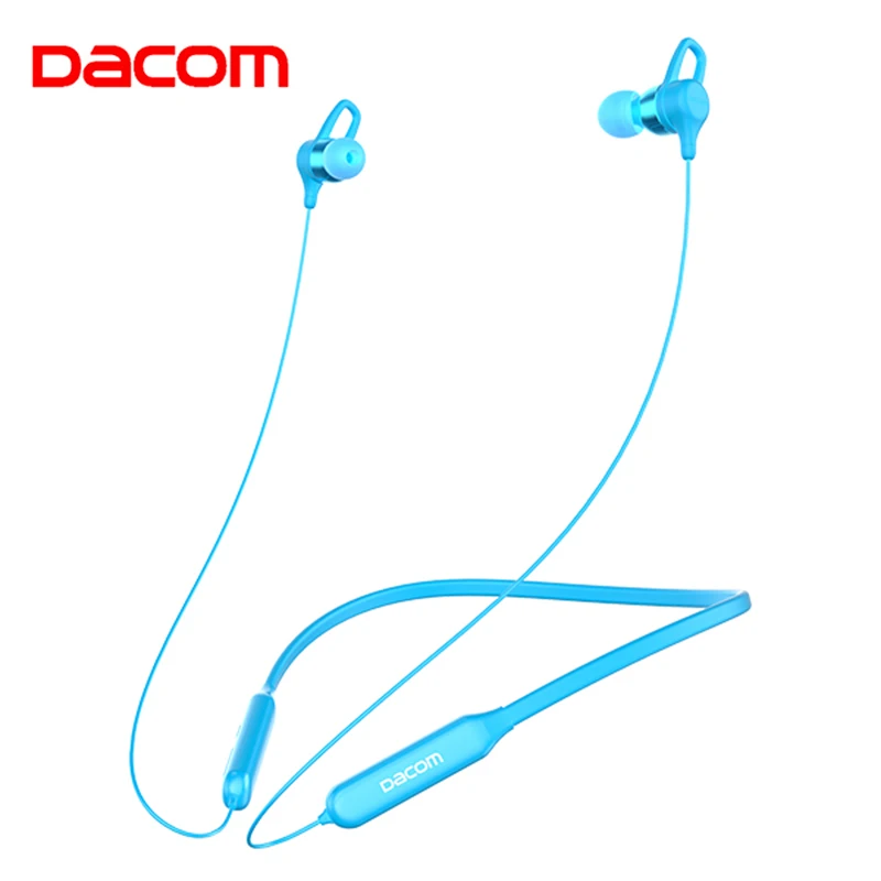 Blue Dacom GH01, магнитные беспроводные Bluetooth наушники, наушники с басами, спортивные наушники с громкой связью для мобильного телефона - Цвет: Blue