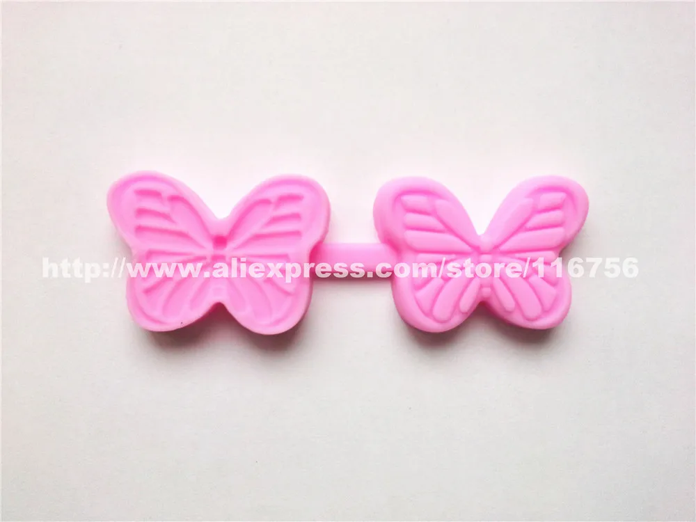Бесплатная доставка силиконовая форма в форме бабочки для украшения торта