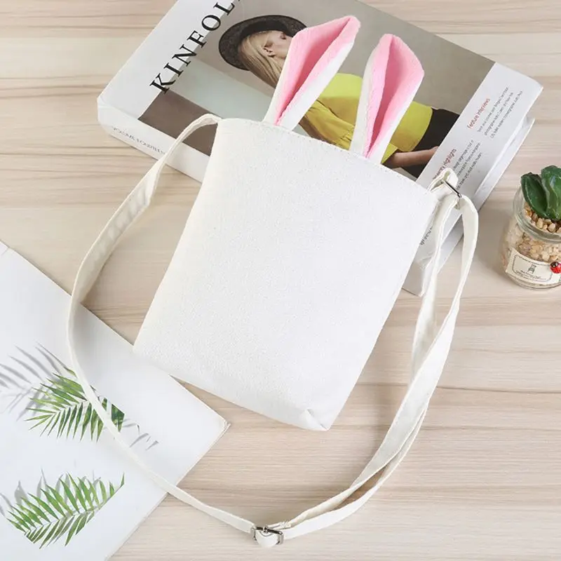 Пасхальный кролик сумка для ушей холщовая хозяйственная через плечо праздничные