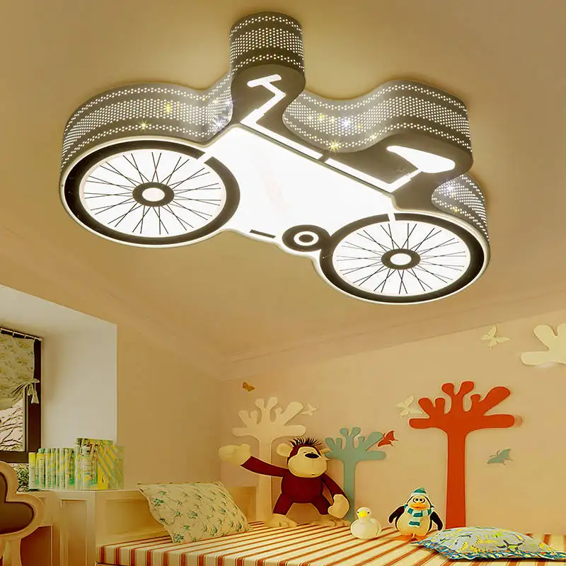 Bicycle 65x35cm Wongshi Smart Светодиодный потолочный светильник lamparas де techo для гостиной света детей потолочный светильник - Body Color: Bicycle 65x35cm