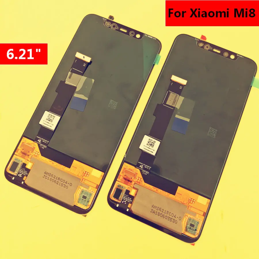 ЖК дисплей AMOLED 6 21 дюйма для Xiaomi MI Mi8 Mi 8 сенсорный экран с рамкой дигитайзер в сборе