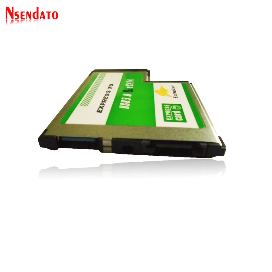 Новый Скрытая cardbus Express к USB 3.0 + ESATA II 2.0 Combo для Card ExpressCard 54 мм адаптер | Компьютеры и