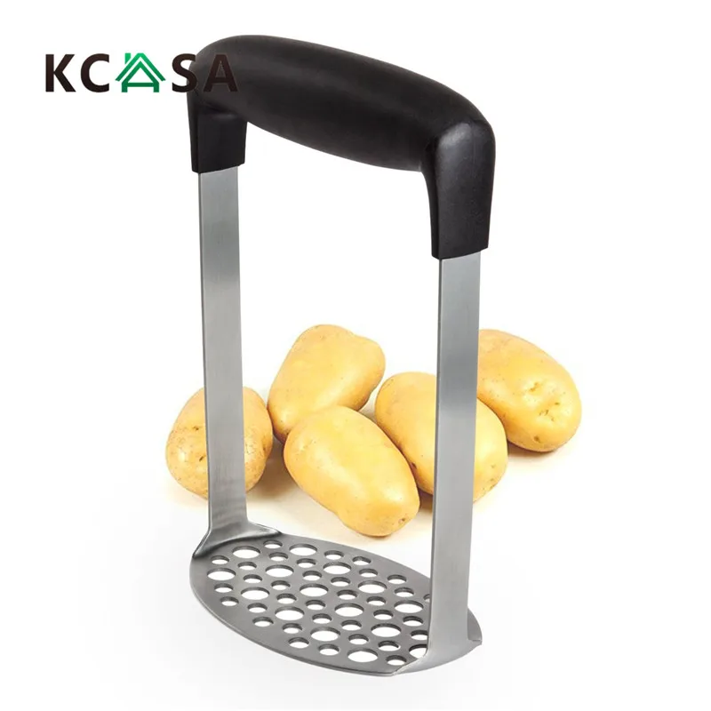 KCASA KC-PS031 Stainless Steel Potato Pumpkin Mud Pressure Machine Vegetable Press Masher Crusher Squeezer for kitchen tools | Дом и сад