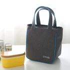 Новые модные качественная холщовая ткань Портативный сумка для завтрака с теплозащитным покрытием термическая сумка для еды, детская спальная одежда Повседневная сумка-холодильник термо еда сумка для пикника