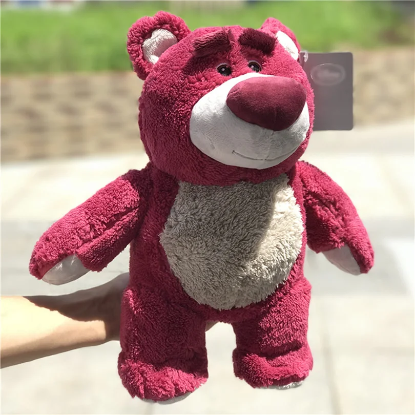 Бесплатная доставка 34 см Lotso обниматься медведь мягкая игрушка клубника история