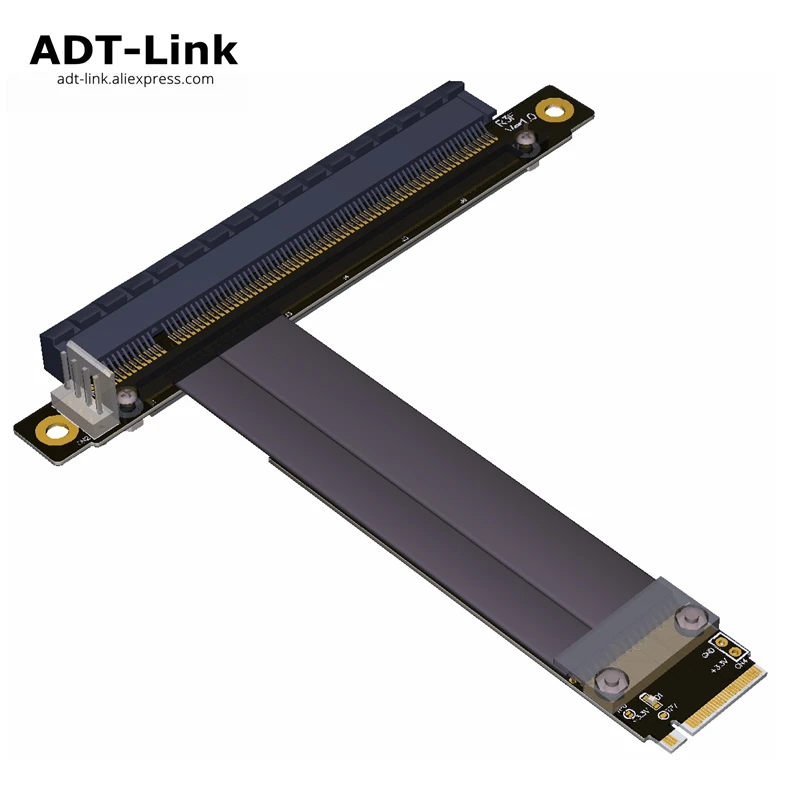 PCI E Райзер gen 3 0 32G/bps M.2 NGFF NVMe до 16X карта PCIe SATA к 4 контактному кабелю питания для