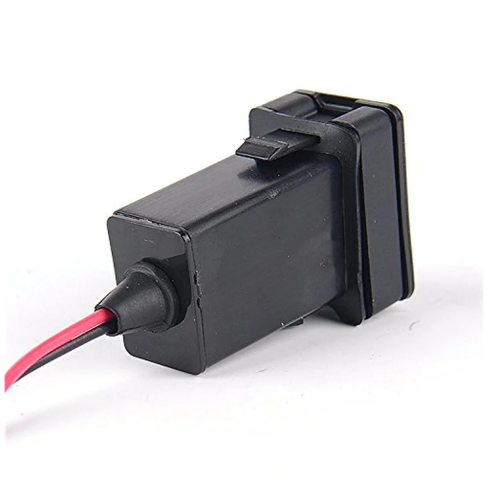 1 шт. для Toyota 12 24 В автомобильный адаптер с двумя USB портами зарядное устройство