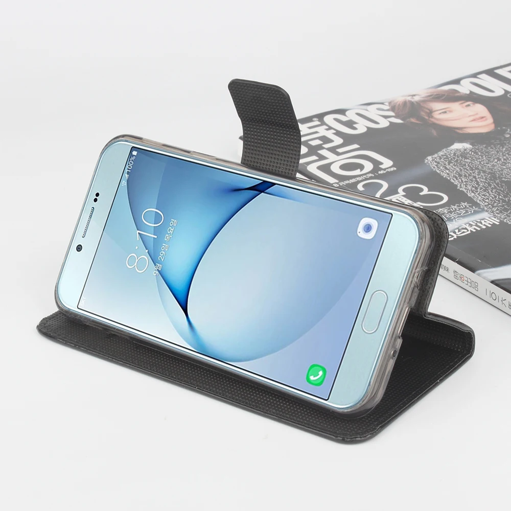 Поддержка печати кошелек мобильный телефон кобура для Samsung Galaxy J7 J5 J3 J1 J2 A7 A8 A5 A3 2016